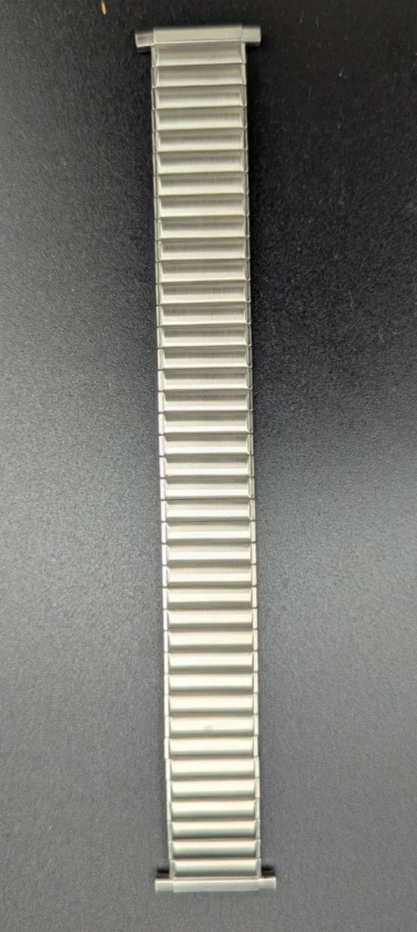 Speidel Silver Twist O Flex Stainless Steel Mens Watch Band